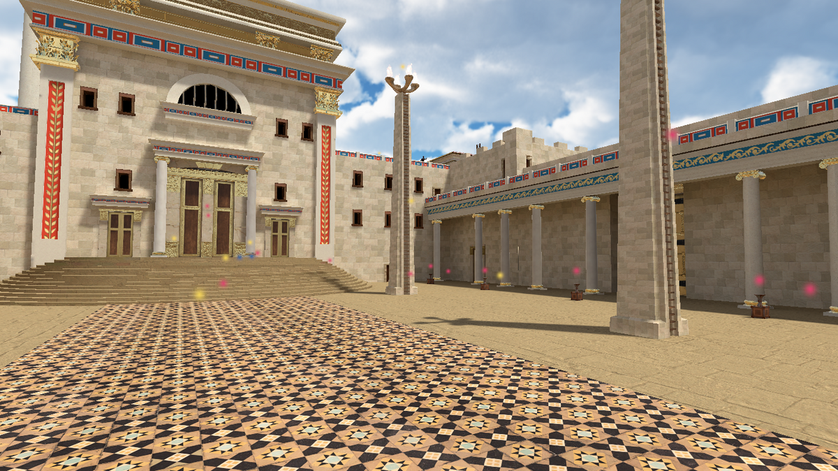 Courtyard of Herod's Temple reconstructed in VR by Immersive History