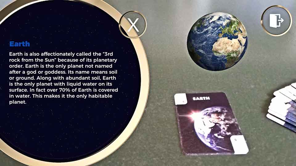 Space and Planets - Augmented Reality (AR) Card Deck