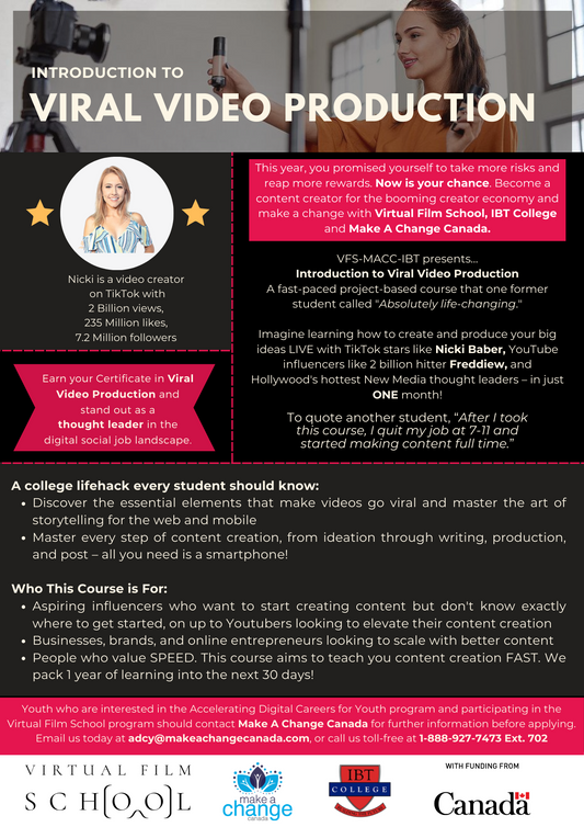 September 2024 Introduction to Viral Video Production with Nicki Baber - Presented by Virtual Film School