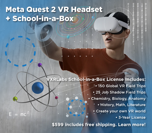 Meta Quest 2 VR Headset + School-in-a-Box