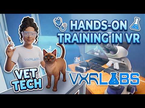 Vet tech training in VR, part of the VXRLabs careers and technology package