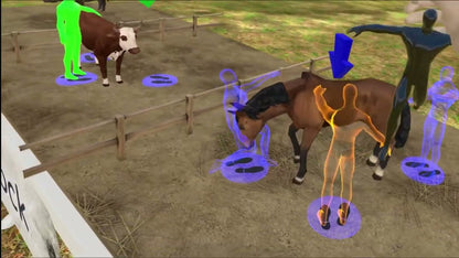 Livestock handling in the VXRLabs agritech module