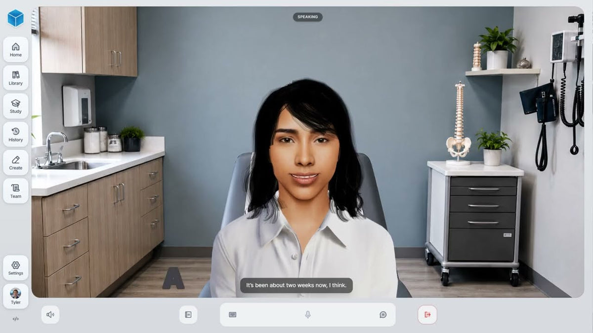 A HoloTutor AI tutor avatar