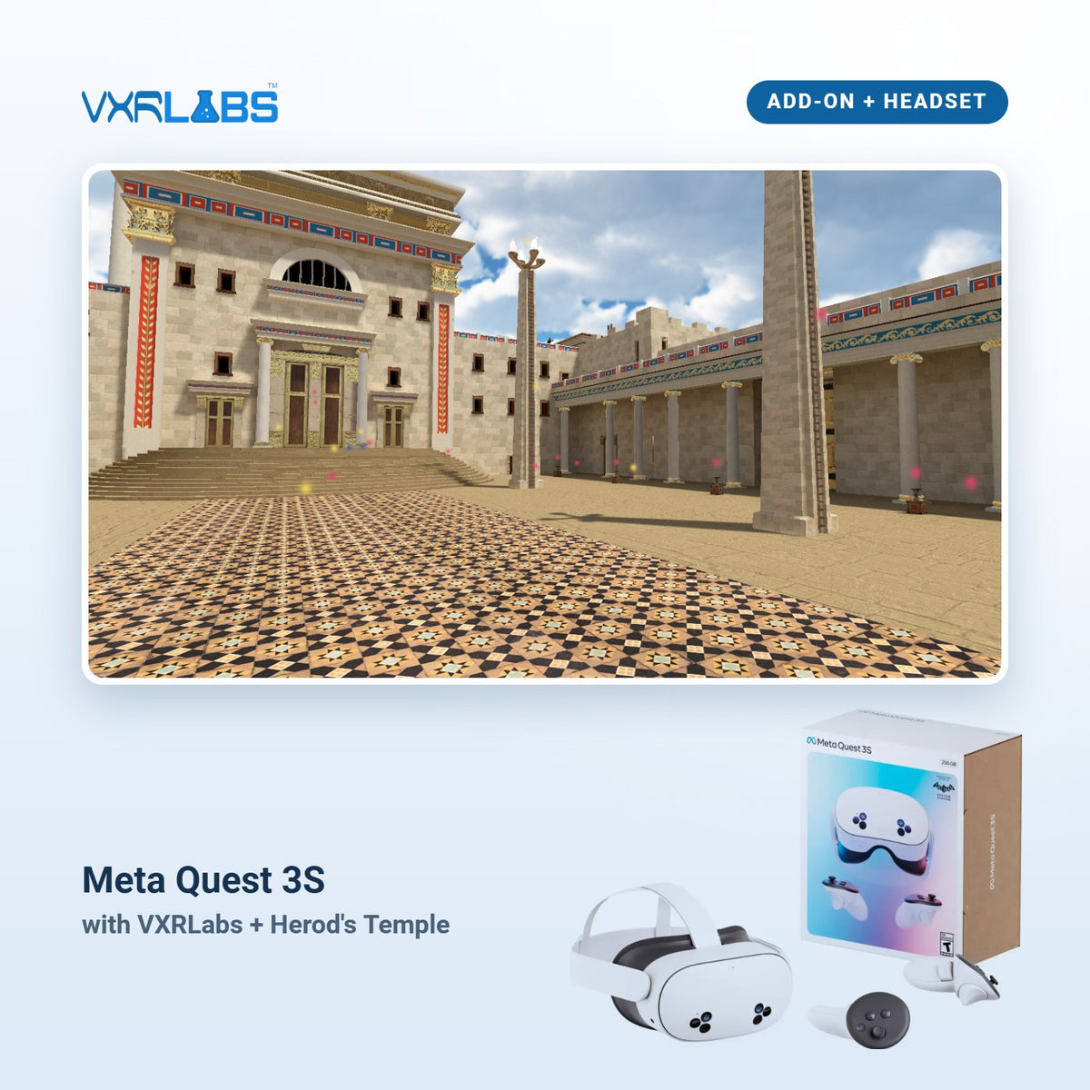 VXRLabs License + Herod's Temple & Tabernacle Add-On + Meta Quest 3S